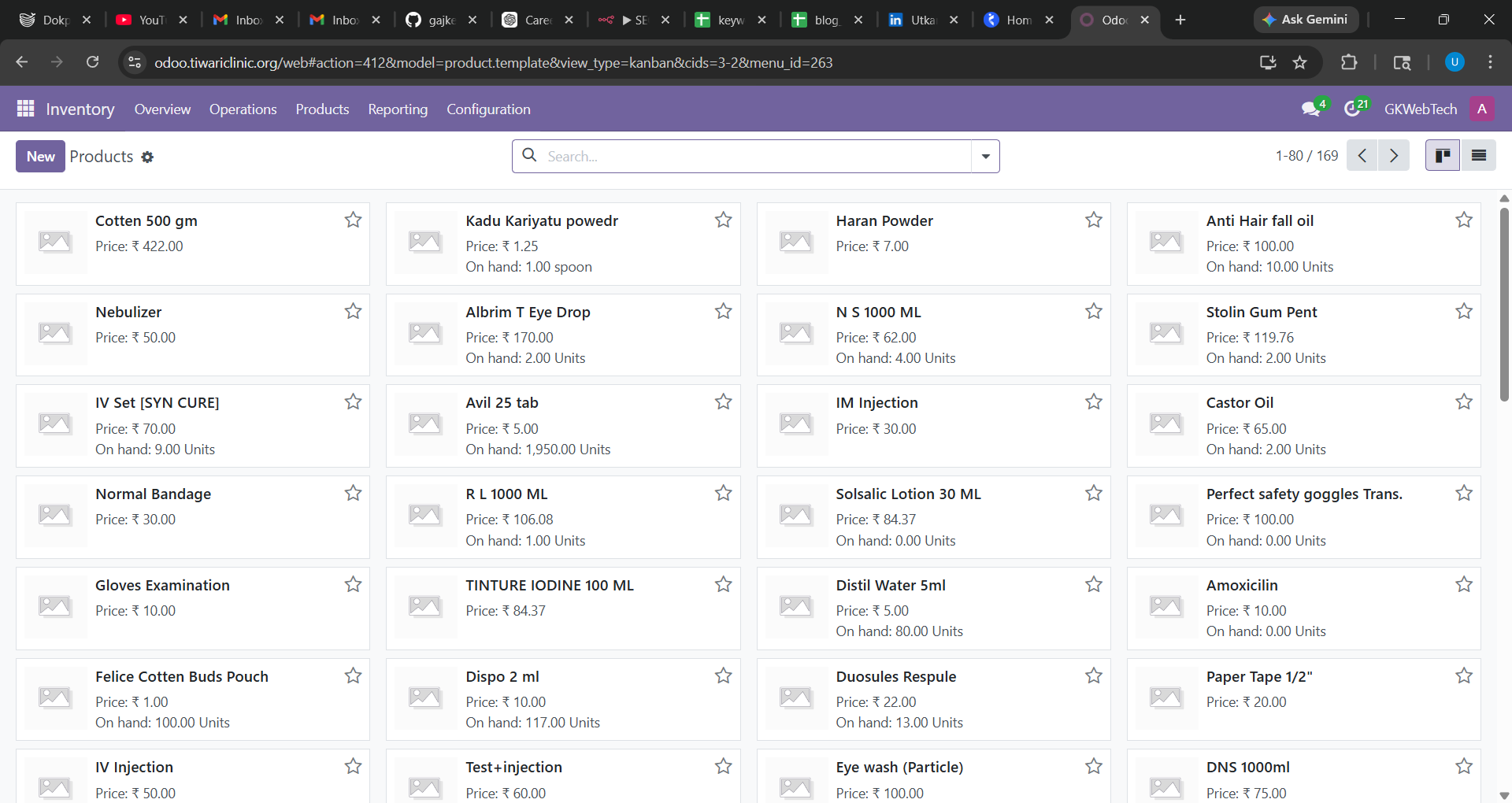 Odoo ERP Dashboard